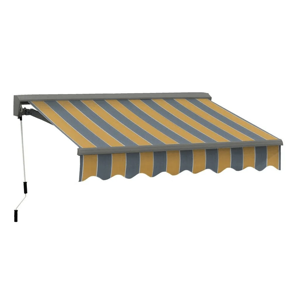 French folding aluminum frame acrylic waterproof anti-ultraviolet telescopic awning remote control is suitable for window use