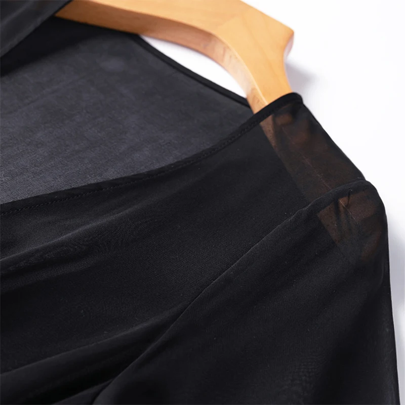 Women Cardigan 100% Natural Mulberry Silk Thin type Solid Black Bow-tied bottom Shawl Cappa Blouse Top Shirt M1133