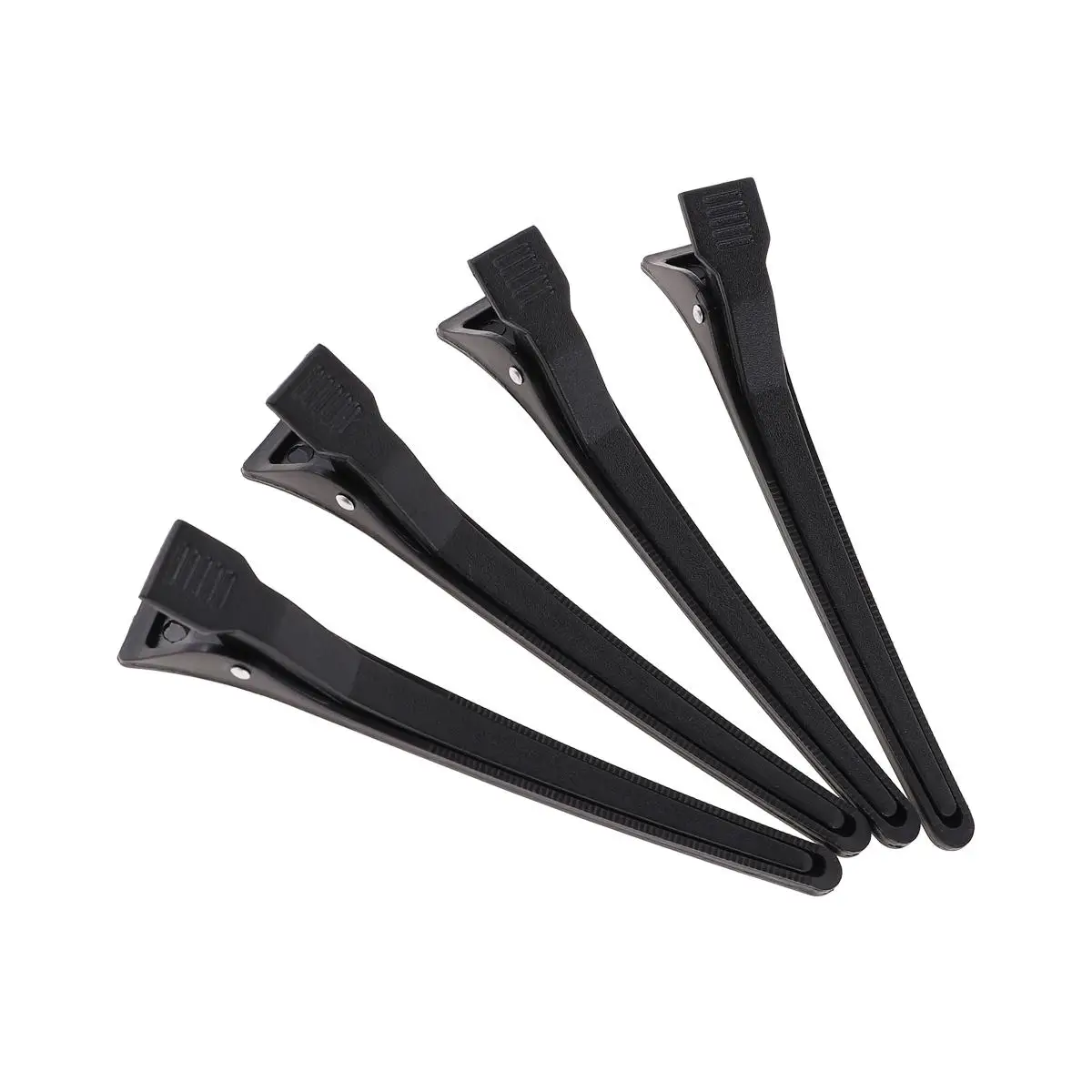 12 Pcs Black Hairpins Lightweight Duckbill Clips Women Accessories Heat Cold Resistant Durable Plastic Travel Friendly
