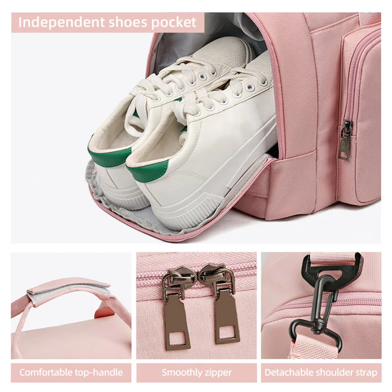 Bolso deportivo grande para mujer - hombro unico, viaje y gimnasio - imagen 4