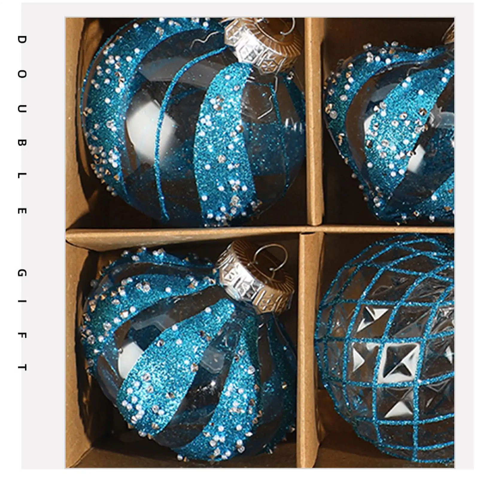 

Набор рождественских украшений, 9 шт., прозрачные сезонные подвески, шариковые украшения для дома, семейного сбора, ужина, дня рождения, свадьбы