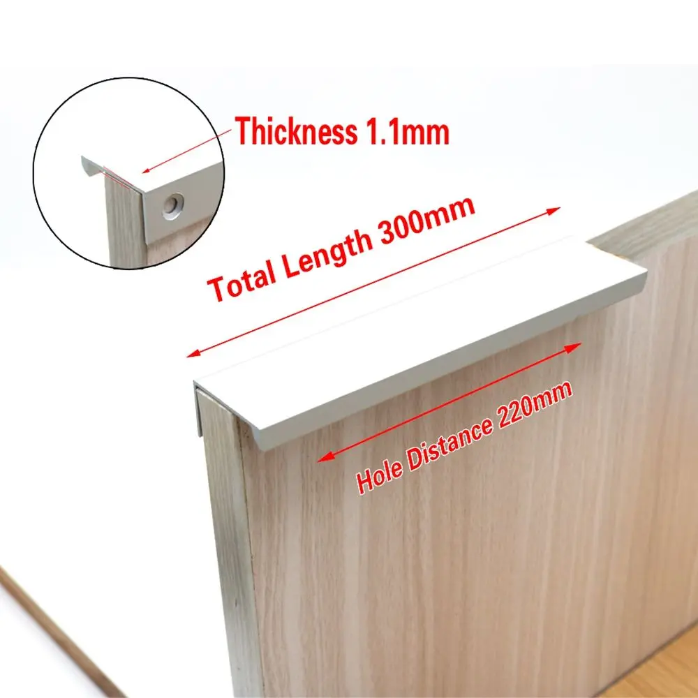 Furniture Hidden Cupboard Wardrobe Drawer Pull Kitchen Drawer Knobs Furniture Handle Cabinet Pulls Furniture Hardware