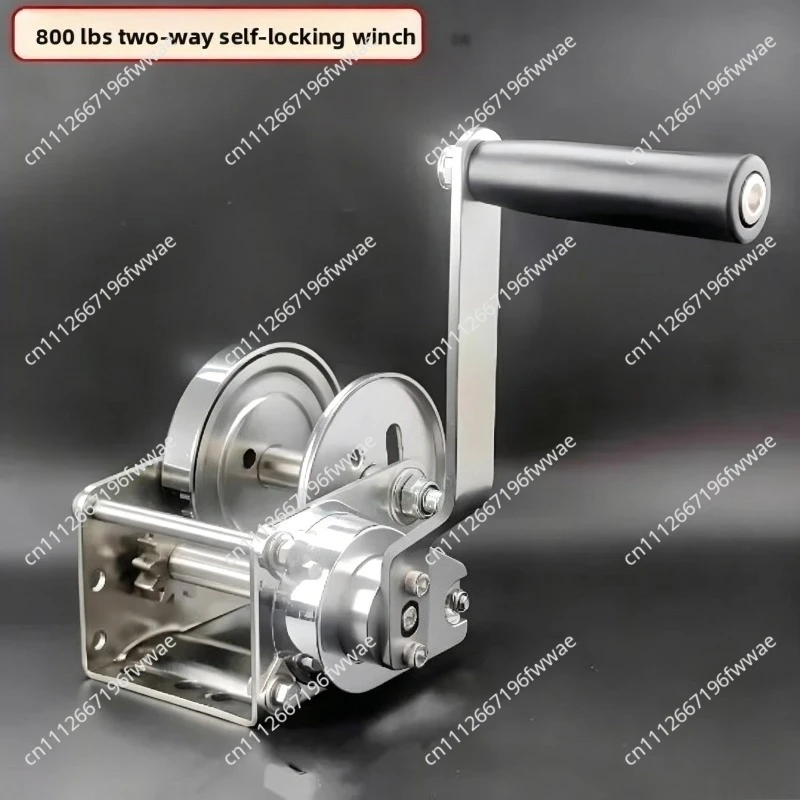 Stainless Steel Two-Way Self-Locking Manual Hand Winch Crane Hoist for Wastewater Tank Mixer Lift