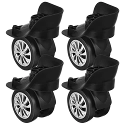 4pcs Suitcase Wheels Luggage Spare Roller Wheel Luggage Replacement Universal 360° Swivel Wheels Caster Trolley Case repair tool