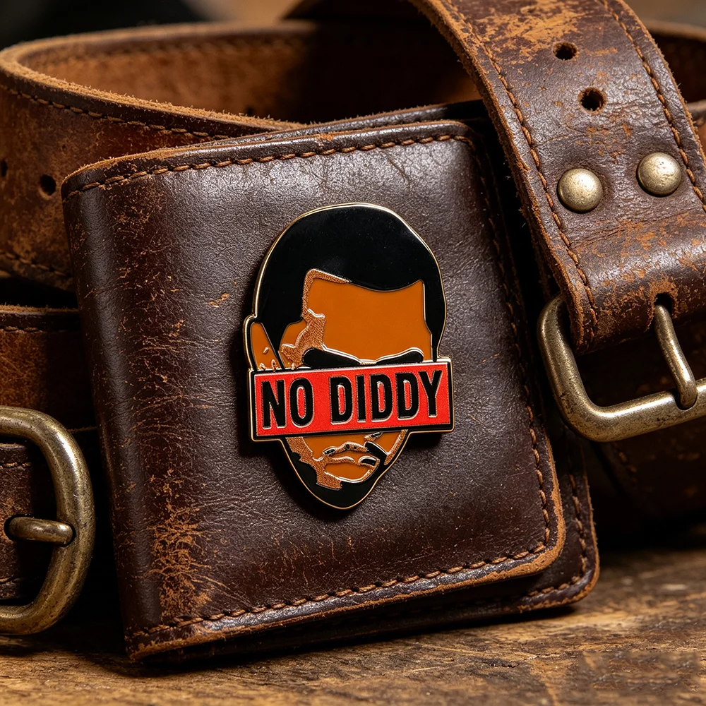 No Diddy Emaille-Pin Rap Hip-Hop Rapper Abzeichen Lustige Statement-Broschen für Rucksäcke Kleidung Schmuck Geschenk für Musikfans Accessoires – Detail 3