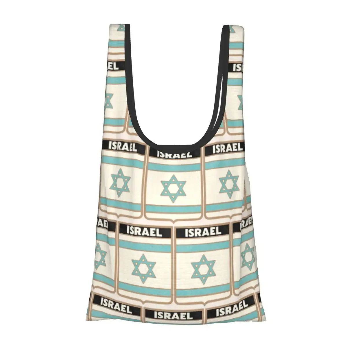Israel Vintage Crest Travel Souvenir Portable Tote Shopping Bags Reusable Shopper Bag Groceries Handbag Shoulder Bag