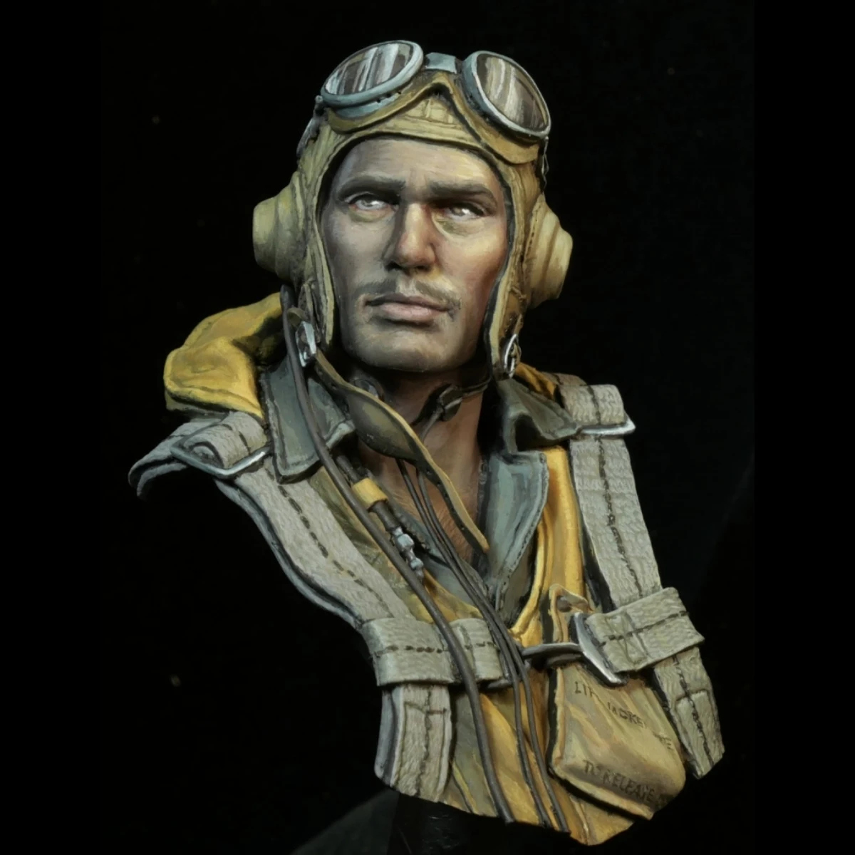 1/10 Resin unpainted model Kit, military theme, bust of U.S. Navy Pilot unassembled and unpainted GK,1050X