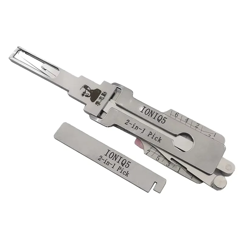 Original Lishi IONIQ5 2 in 1 Lock Pick Decoder Ignition Car Door Open for Hyundai Model Vertical Milling
