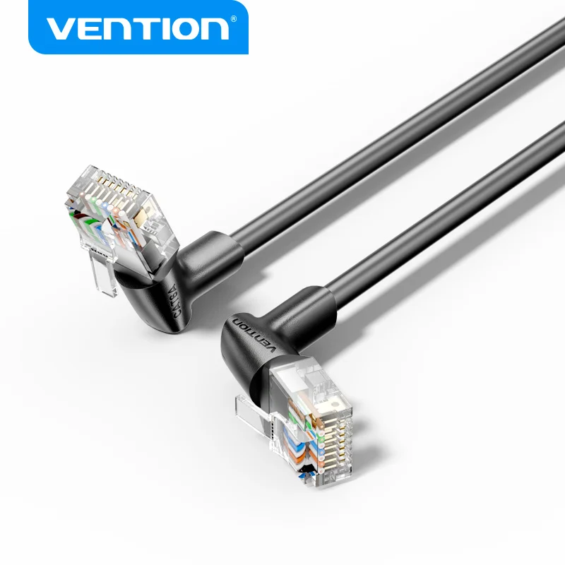Vention Ultra Cat6A Ethernet-kabel 10Gbps LAN-snoer 90/360 ° Rotatie hogesnelheidsnetwerkkabel voor pc PS5 Xbox Router RJ45-kabel