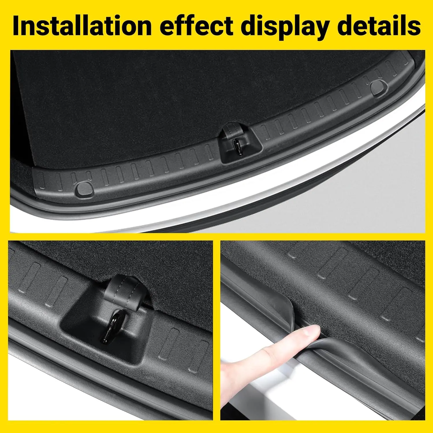 2025 para tesla modelo y juniper pára-choques traseiro guarda anti-risco protetor de soleira da porta traseira do tronco para atualizar acessórios internos