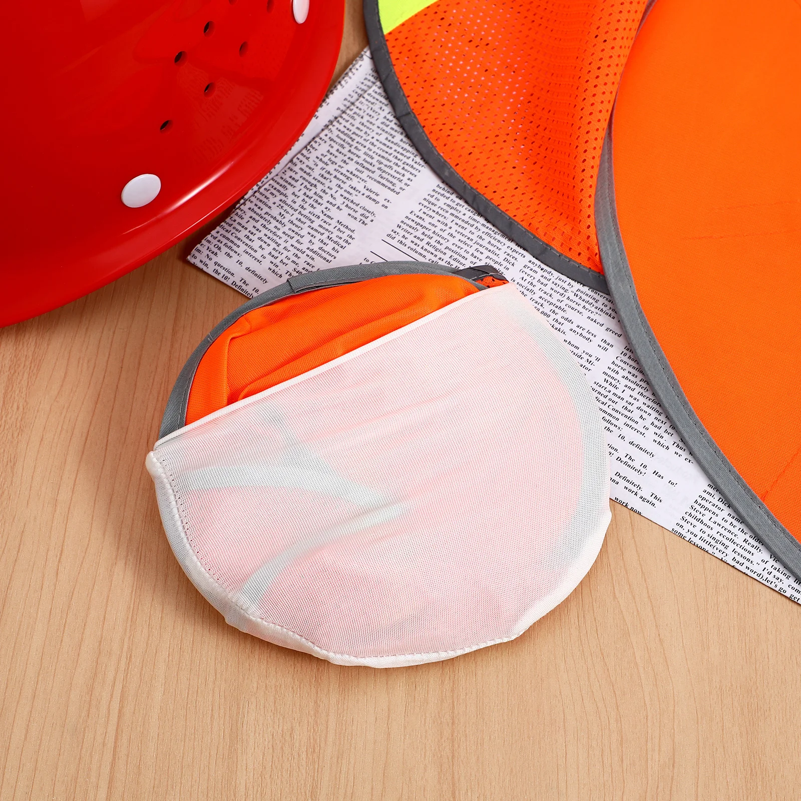 

2Pcs Hard Hat Sun Shade Full Brim with Neck Protection Reflective Design Breathable Mesh Lightweight Portable for Safety