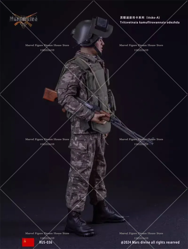 Disponibile Marsdivine RUS-036/037 1/6 Sovietico 1993 Camouflage Uniforme Militare Serie Set di Stoffa per 12 ''Uomo Soldato Action Figure