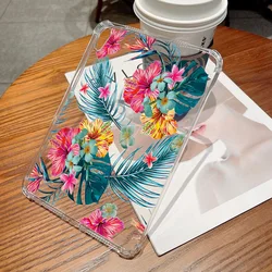 Funda con flores y plantas tropicales para Samsung Galaxy Tab S9 FE, carcasa para Galaxy Tab S8, S7, 11 FE Plus, A8 10,5, A7, A9, S6 Lite