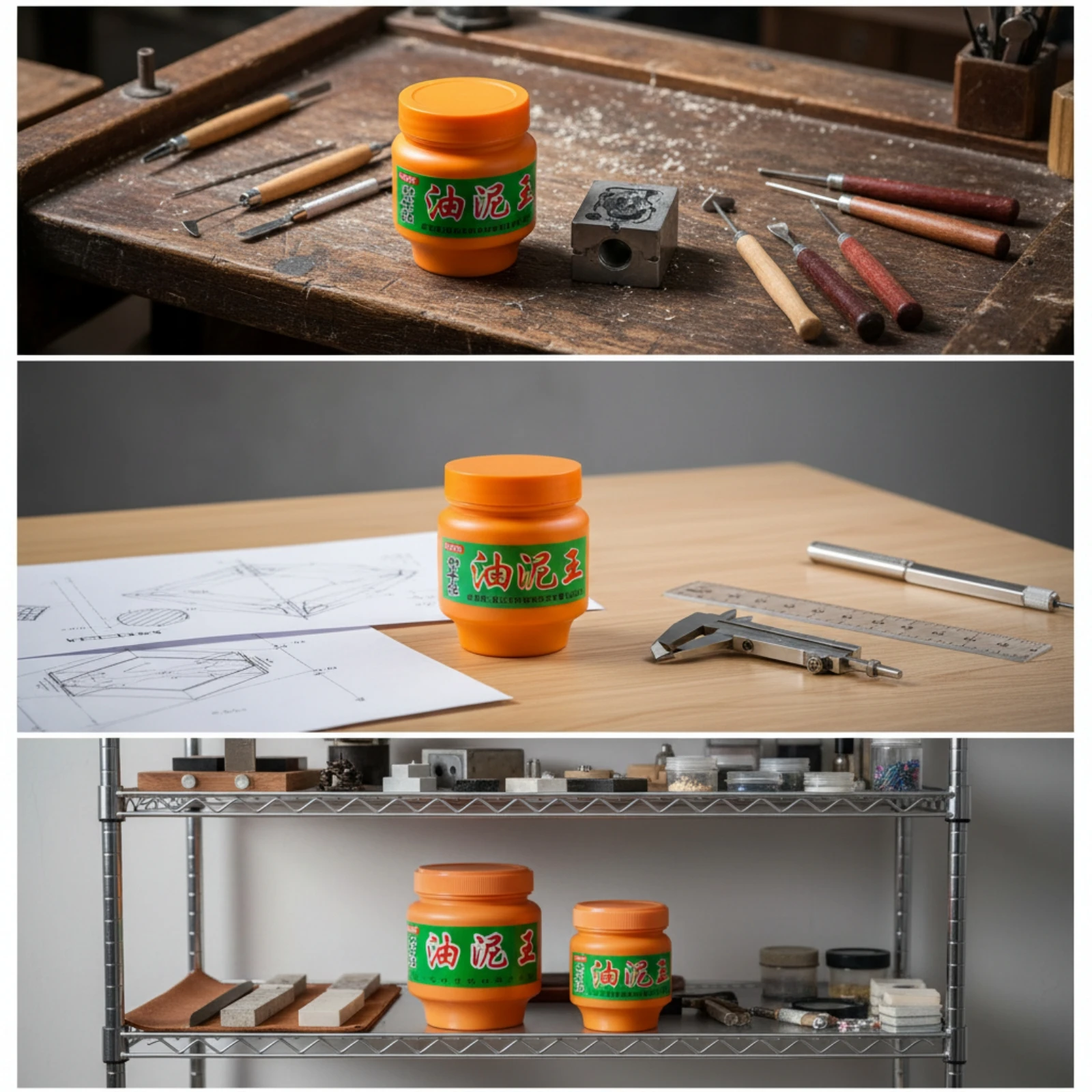Modeling Clay in Jar Heat-Resistant Reusable Molding Material Non-Drying Pliable for Jewelers, Mold-Making, Jewelry Casting