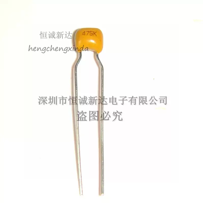 30-100pcs Ceramic Monolithic Capacitor 475K 4.7uF 100V 1206 Volume Large Full Voltage Vertical Long Leads