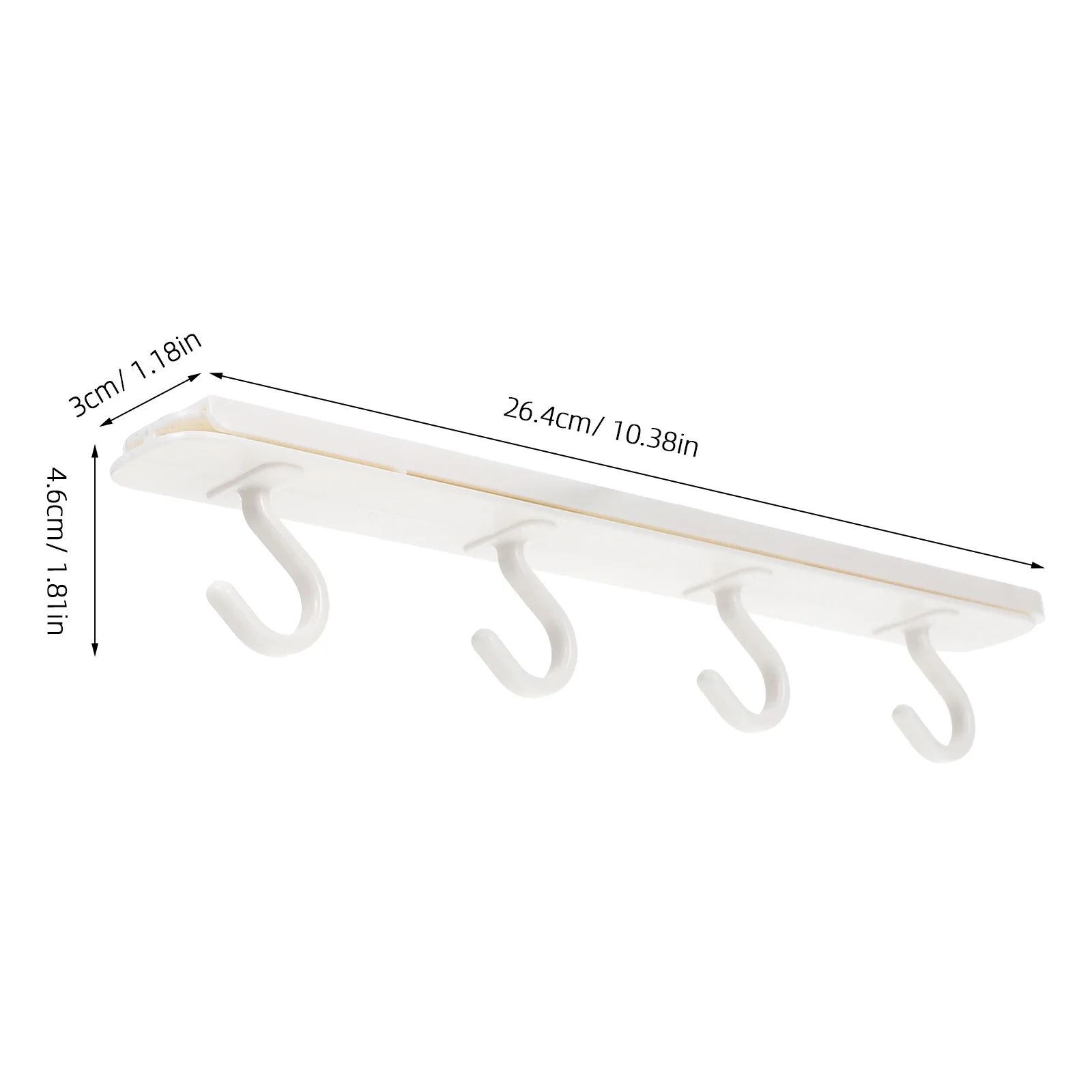 Retractable Punch Free Sliding Hook Kitchenware Holder Under Cabinet Organizer Space Saving Rack Sliding Hook Kitchen Hanger