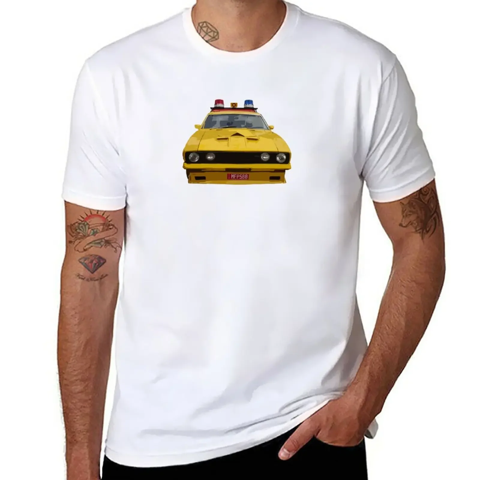 New Mad Max Interceptor T-Shirt plus size tops aesthetic clothes man t shirt black t shirts for men