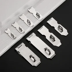 Stainless Steel Padlock Clasp Gate Hasp Staple Door 90 Degrees Latches Lock Shed Latch Household Burglar-proof Hardware