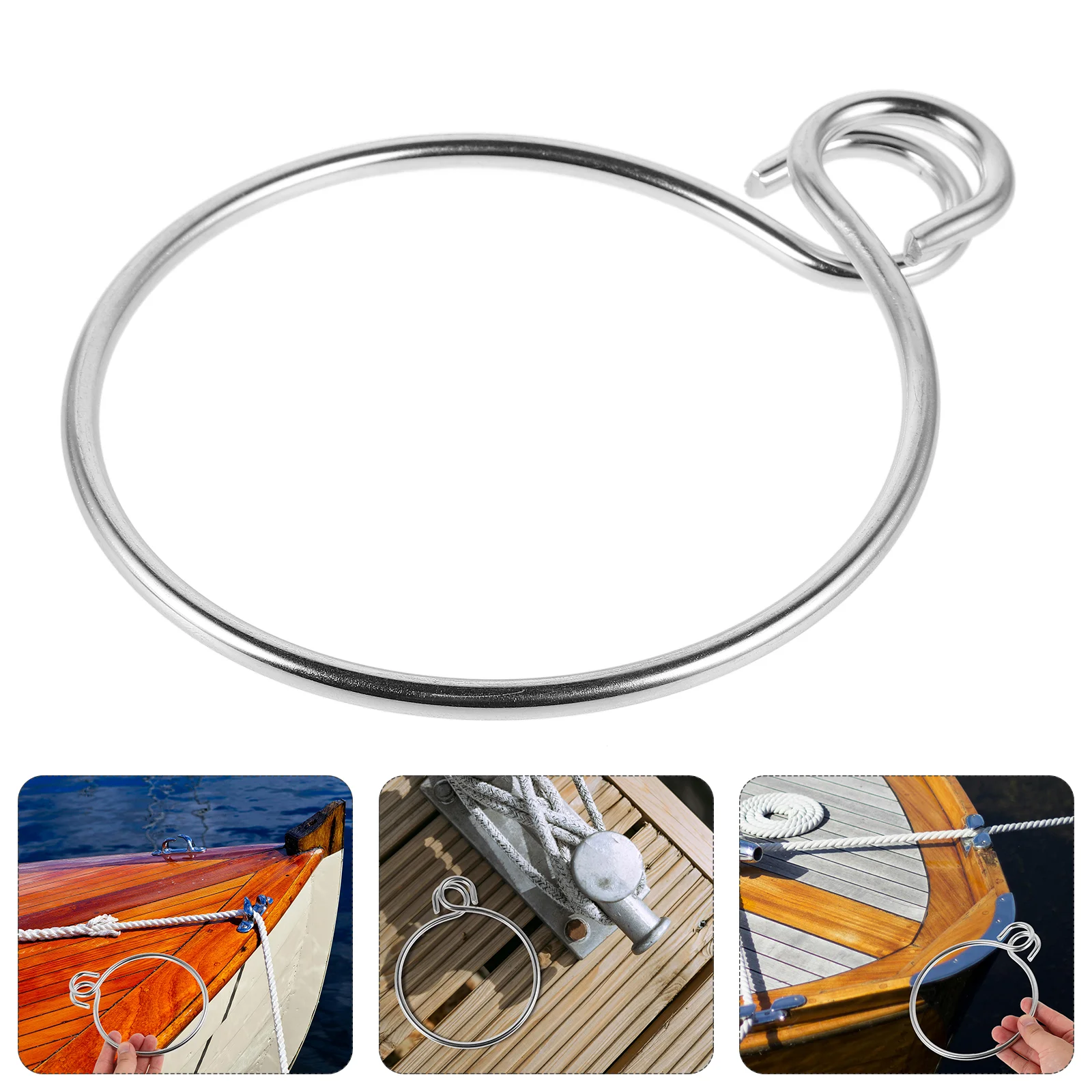 Anchor Recovery System Polished Retrieval Fittings Boat Tool Ocean Accessory Stainless Steel Retrieving Yacht Ring Solid