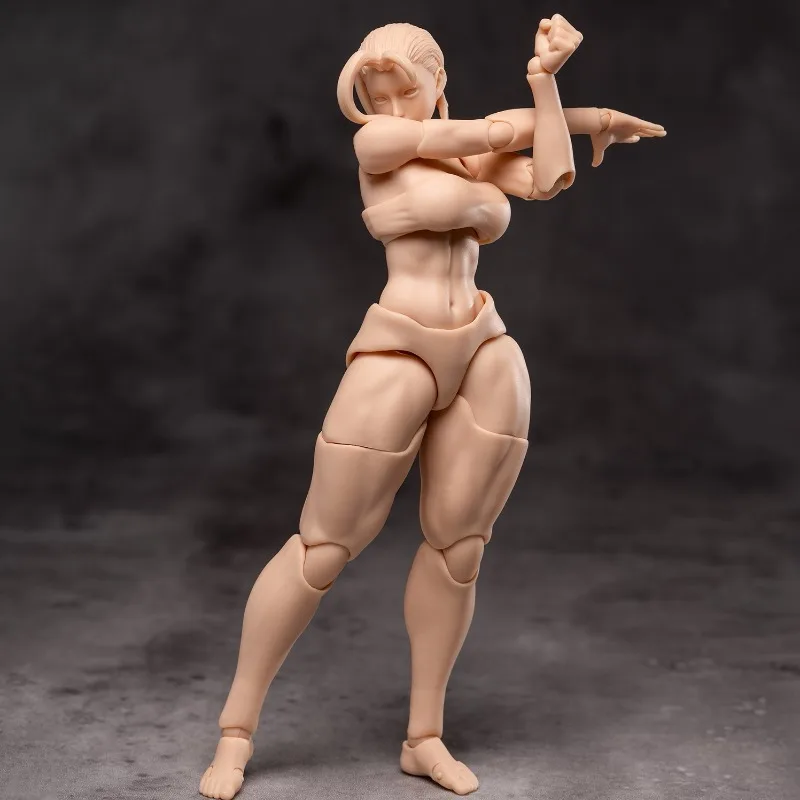 

Presale 1/12 Scale Action Figures Joint Mobility Female Flexible Fat Legs Movable Eyes Doll Body Model Accessories