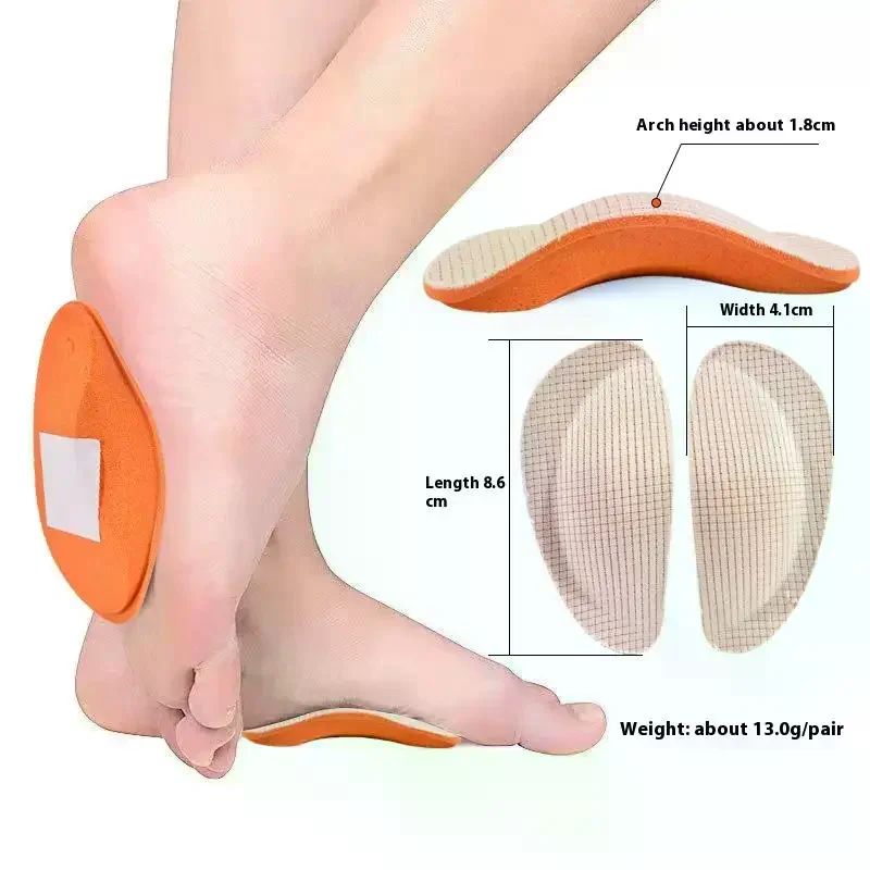 1pair Men Women Foot Valgus Varus Sports Insoles Shoe Inserts EVA Flat Feet Arch Support Orthopedic Pads for Shoes