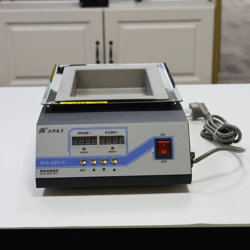 SPA-S2015 وعاء صهر القصدير وعاء لحام القصدير فرن صهر التنظيم الحراري لحام ديسولديرينغ حمام 30 ~ 400 درجة قابل للتعديل