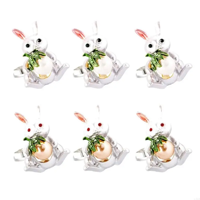 

L9NB 6pcs/Set Пасхальный кролик уш