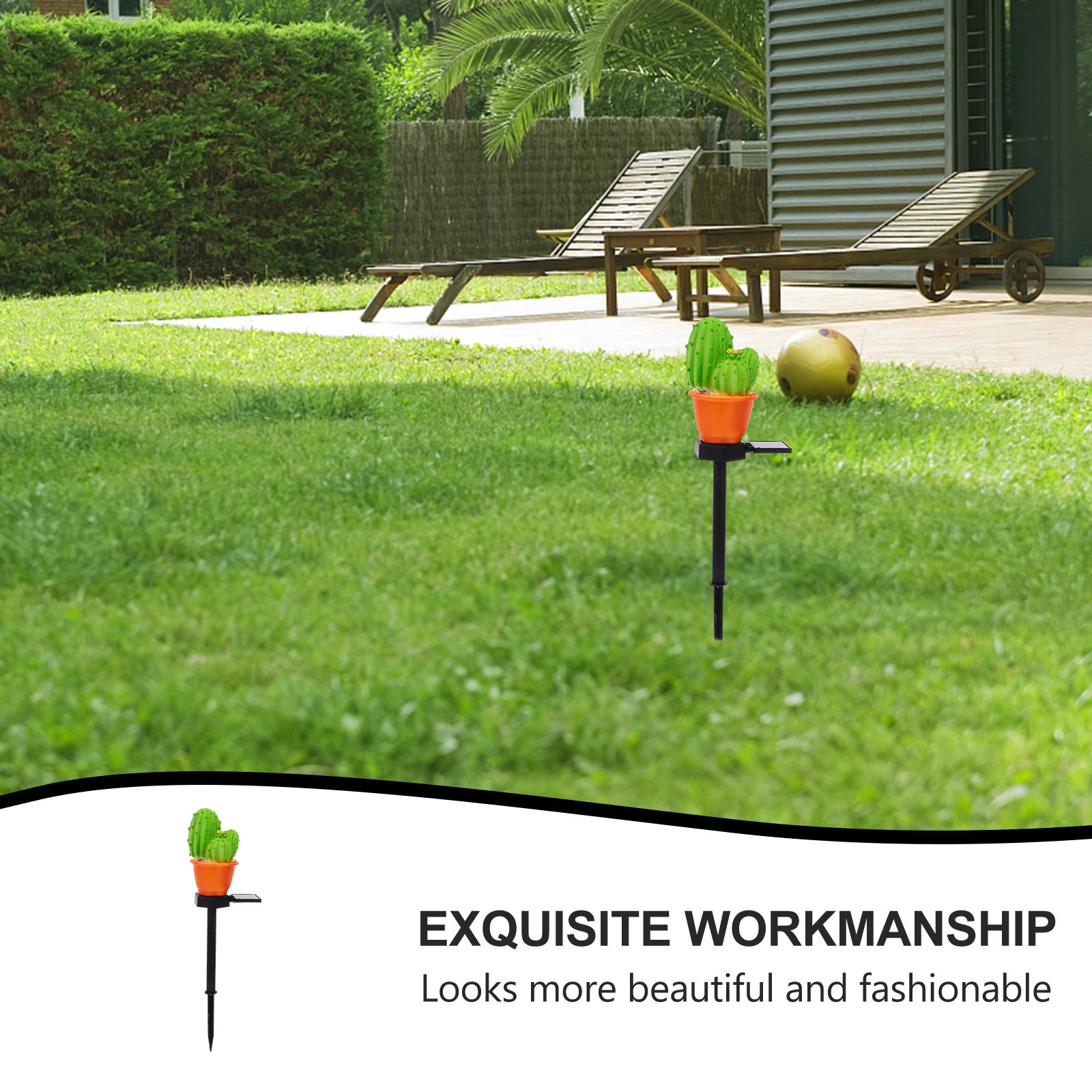 

Landscaping Solar Ground Plug Light Lights Garden Decor Landscape Plastic Outdoor