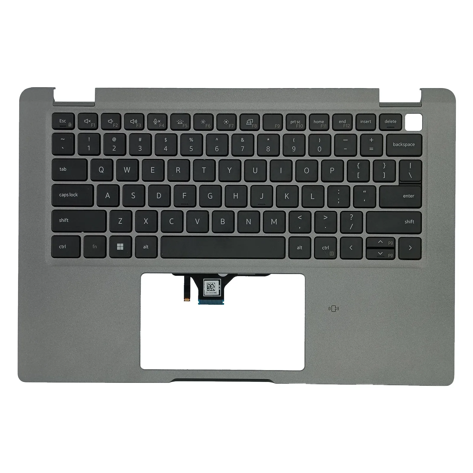 

00748G Для ноутбука Dell Latitude 5330 E5330, подставка для рук с клавиатурой с подсветкой, серебристая