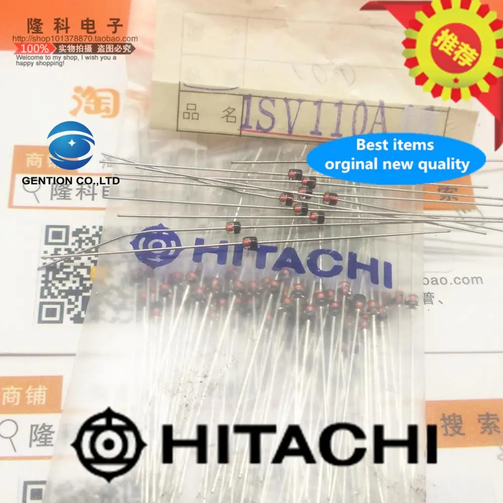 

10PCS 100% New original 1SV110A high frequency varactor diode VHF ISV110A DO-34 original LCD TV
