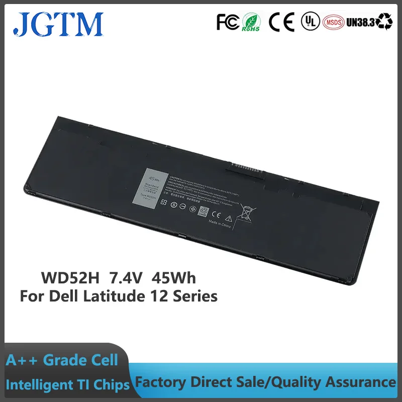 WD52H 7.4V 45Wh Laptop Battery For Dell Latitude 12 7000 E7240 E7250 E7270 Series Notebook VFV59 HJ8KP F3G33 GD076 J31N7 0KKHY1