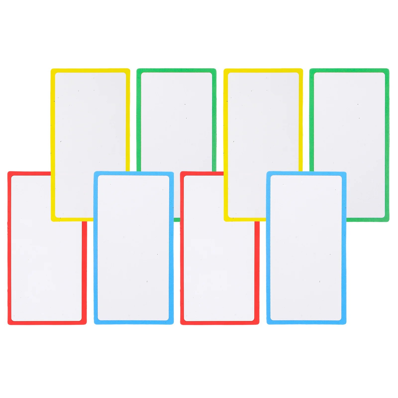 8 Pcs Magnetic Name Tape Tags Reusable Whiteboards Labels Writable Magnets Blank for Refrigerator Dry Erase Sticky Classroom