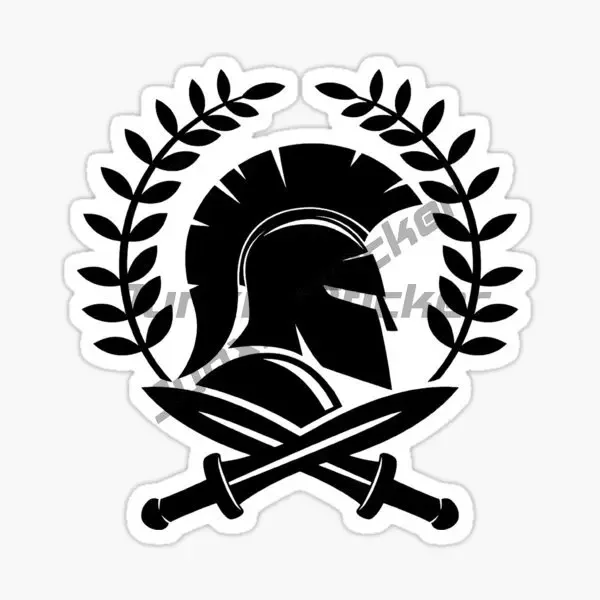 

Spartan Warrior Rome Helmet Shield and Spear Car Sticker Vinyl Wall Motorcycle Door Bumper Car Truck Off-road Decal