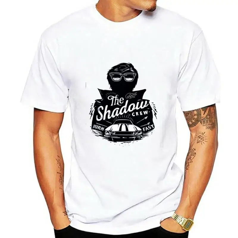 The Shadow Crew T-shirt Vintage Engine Car Burn Fast Cool T-shirt Graphic Tee Gift For Him Organic Cotton men t shirt