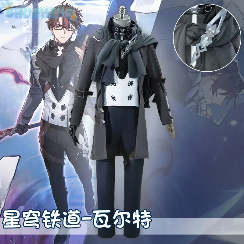 Game Honkai star rail Walt Yang cosplay costume shoes glasses wig anime in the name of the world men Halloween party uniform