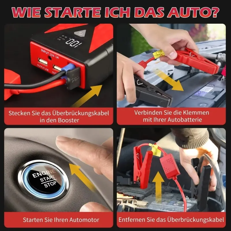 20000mAh 800A سيارة الانتقال كاتب قوة البنك X8 المحمولة بطارية السيارة 12 فولت الداعم شاحن بدء جهاز سيارة باستر ستارتي