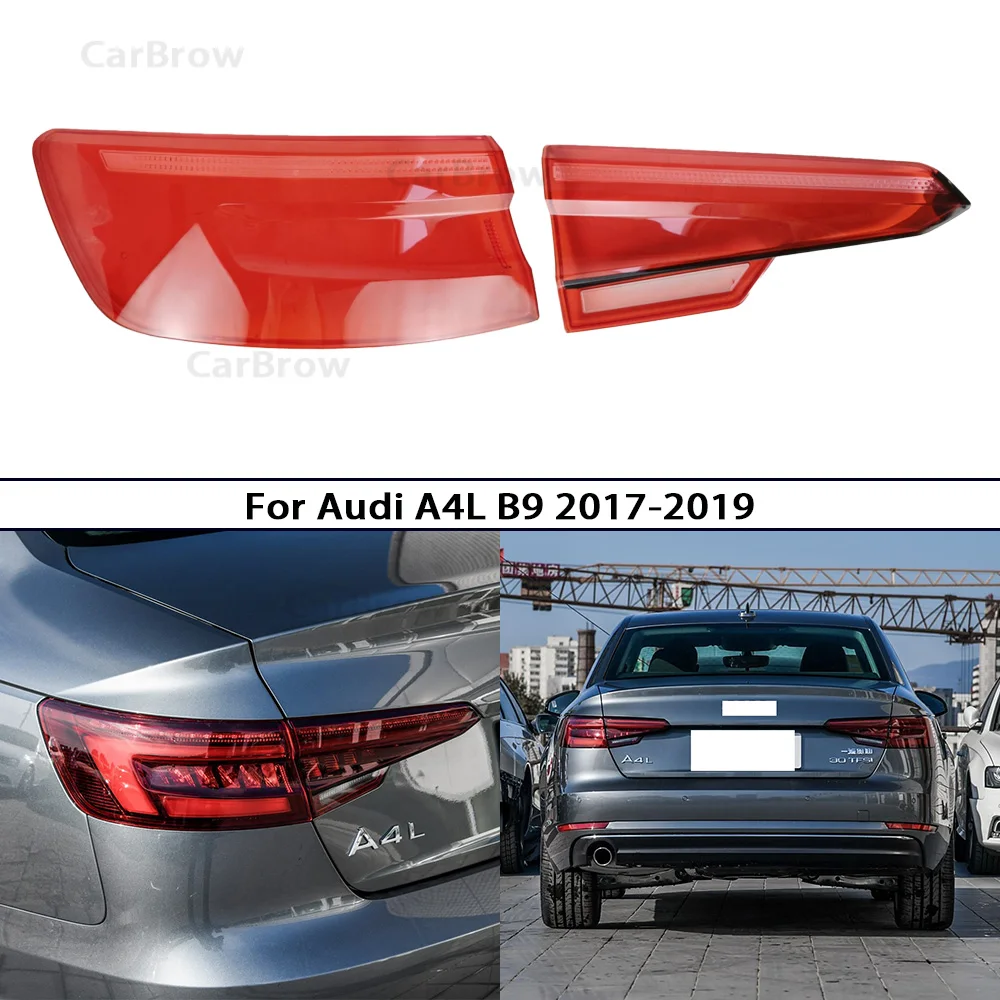 

Крышка заднего фонаря для Audi A4L B9 2017 2018 2019, корпус заднего фонаря, маска из плексигласа, замена оригинального абажура