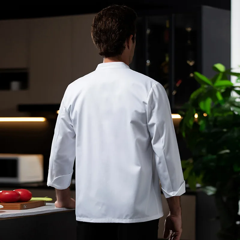 西洋レストランシェフ制服秋冬衣装ケータリングホテル食堂ベーカーケーキショップ作業服長袖