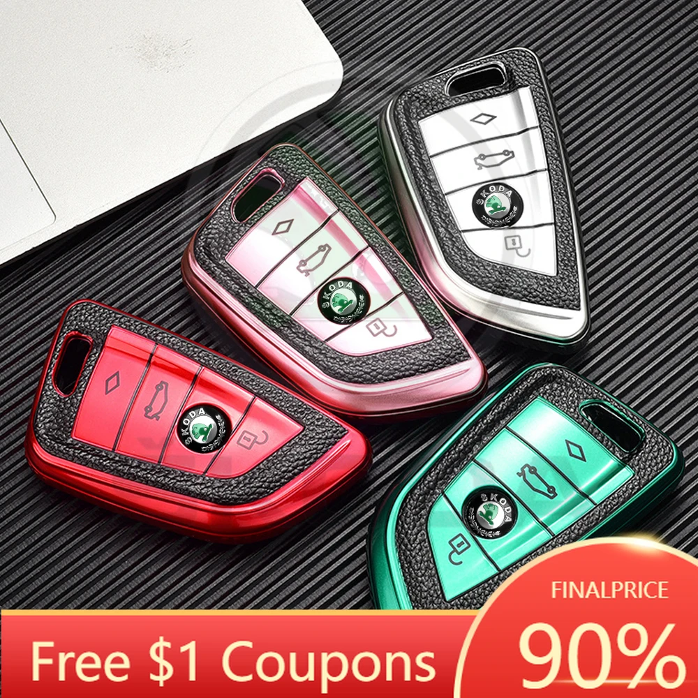 

2026 Hot 10pcs/set 14MM Metal Car Remote Key Logo Sticker For Skoda Octavia 3 2 A5 A7 A2 Superb 3 Fabia 2 Karoq Rapid Kamiq Vrs