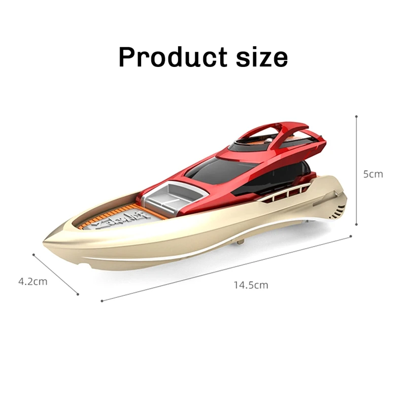 Mini łódź zdalnie sterowana zabawki dla dzieci 2.4G zdalnie sterowana łódź motorowa szybki statek sterowany radiowo model elektryczny zabawki do kąpieli