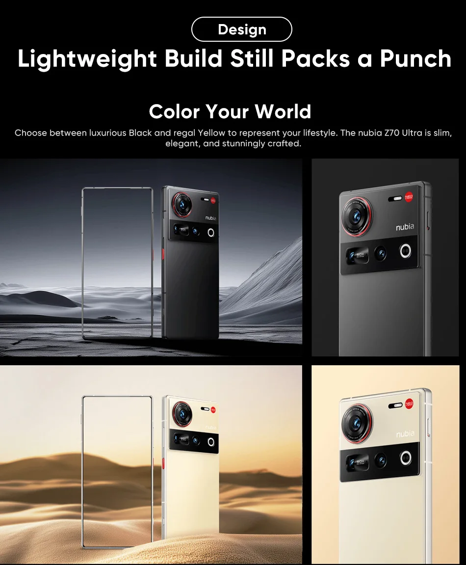 nubia Z70 Ultra 5G Global Smartphone Version Snapdragon 8 Elite '144Hz OLED Display mAh Akku 64MP Kamera Android 15 – Detail 22