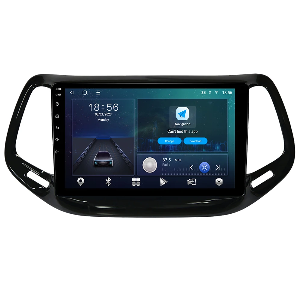 8 Core 4G WIFI Touch Screen GPS Navigation Video Player DSP Stereo Android Multimedia Carplay Radio For Jeep Compass 2017 2018