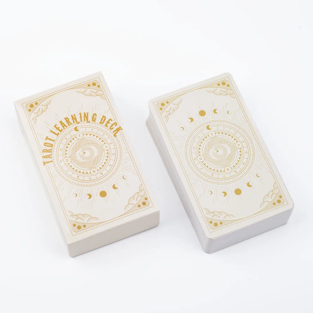 81pcs English Version Tarot Learning Deck a - 10.4x6cm Mystical Fortune Telling Divination Game for Beginners