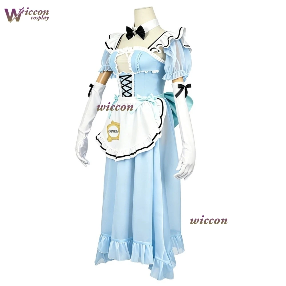 GODDESS Cos VICTORY: NIKKEe Cinderellaa Cosplay Game Cinderellaa Cafe Maid Cosplay Grey Wig Costume Halloween Costume view 4