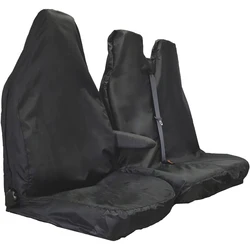 2Pcs Waterproof Polyester Universal Seat Cover Front Car Van Seat Covers Protectors Nonslip Backing Dust-Proof For Cars Bus VAN