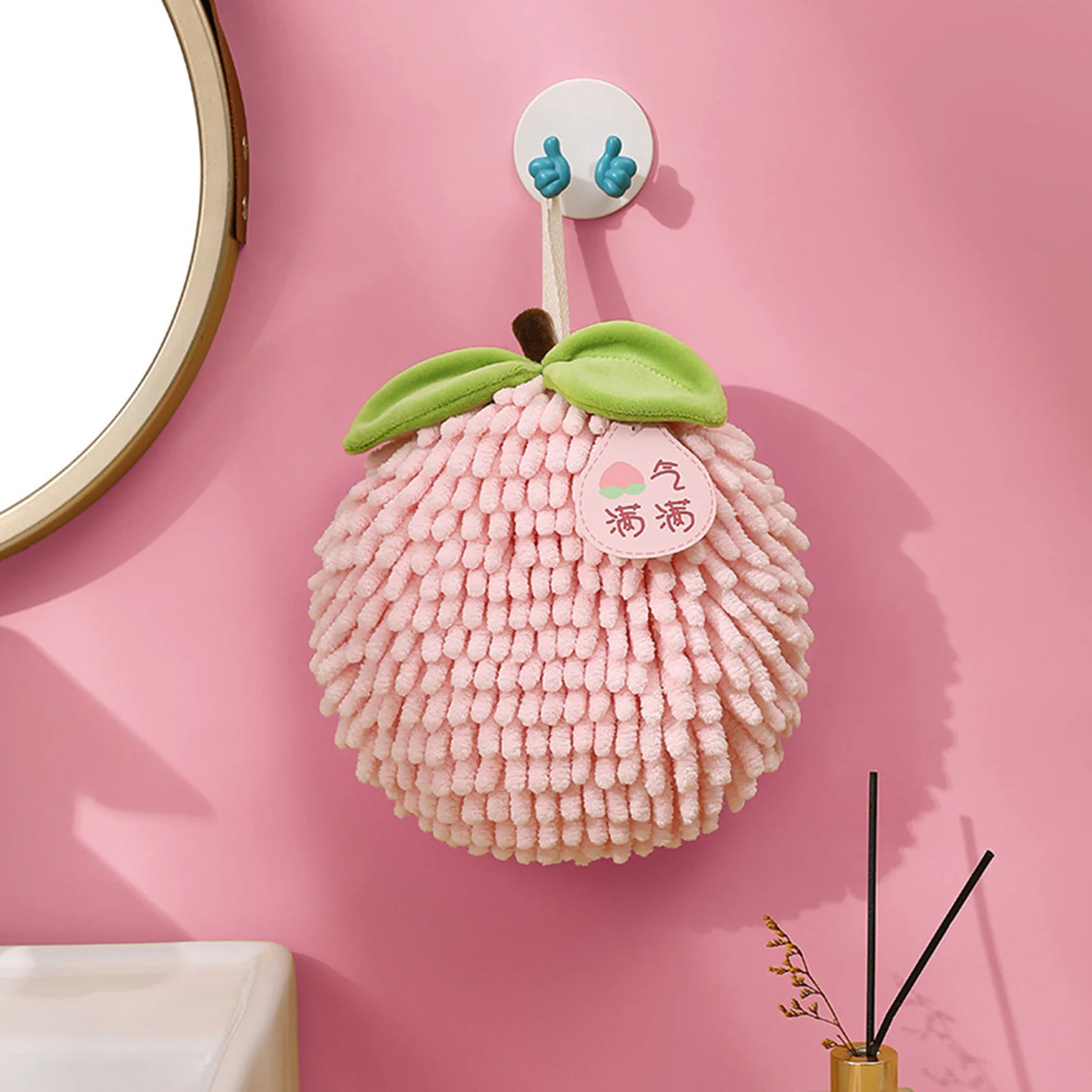 Cartoon Fruit Hand Towel Kitchen Quick Drying Cloth Hanging Thickened Hand Towel For Kitchen Bathroom Creative Handkerchief