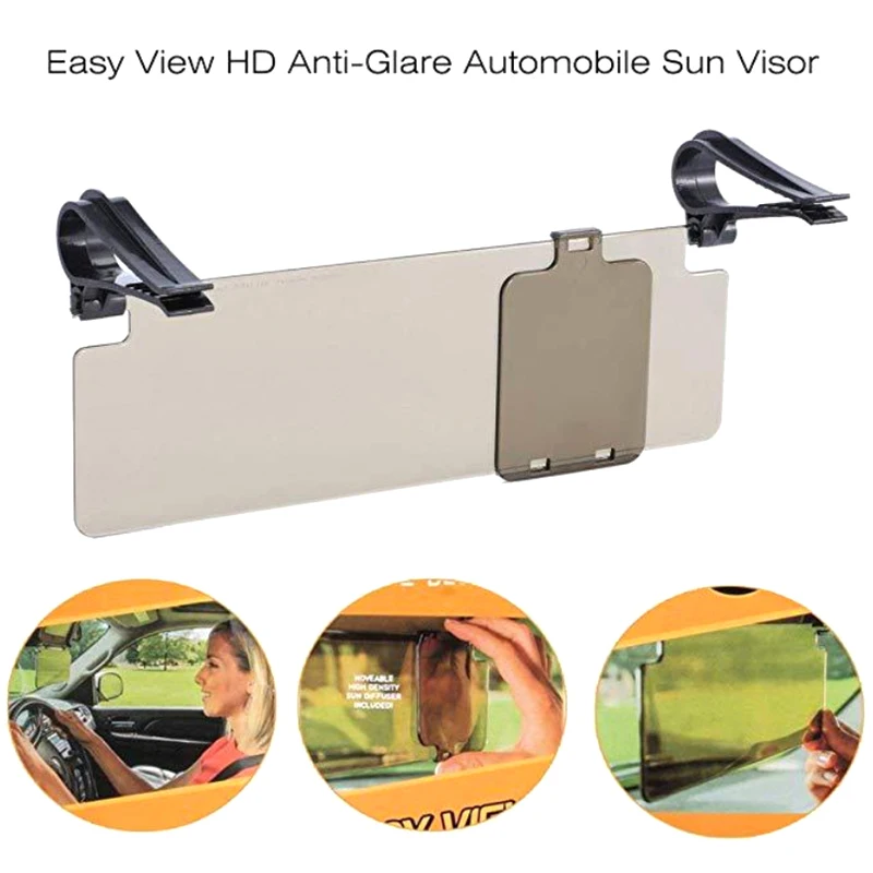 

Car Anti Glare Sun Visor Extension 2 In 1 Glare Protector Accessory Windshield Extender For Unversisal Day Night Driving