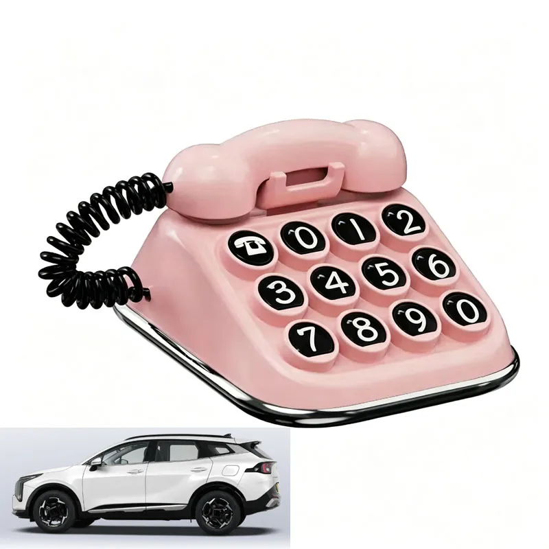 FOR KIA Parking Number Plate, Creative Car Moving Sign, Car Phone Number Sign, Hidden Number Design, Car Interior Decoration