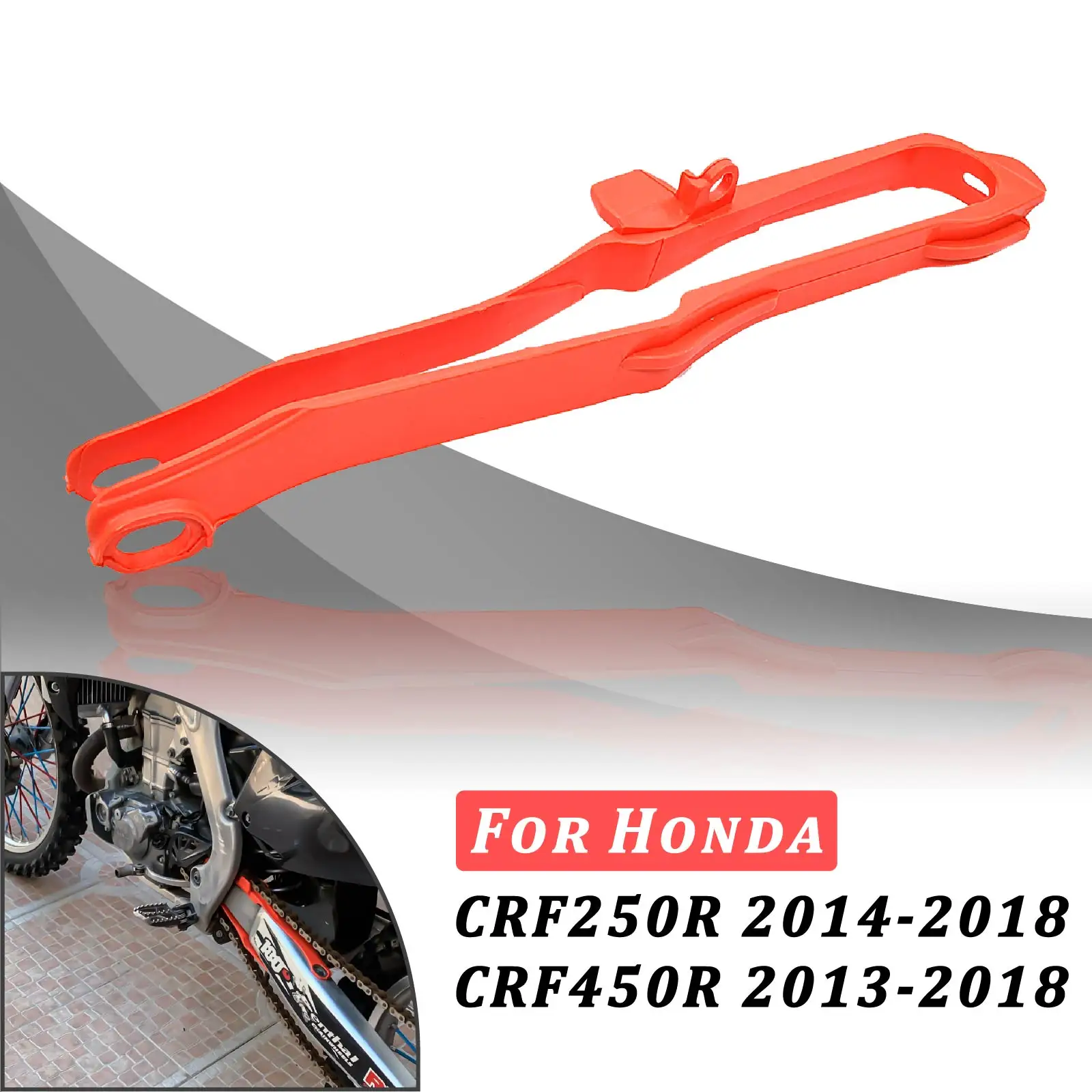 

For Honda Swingarm Chain Slider CRF250R CRF450R CRF 250R 450R 2013-2018 Motorcycle Guide Guard Enduro Dirt Pit Bike