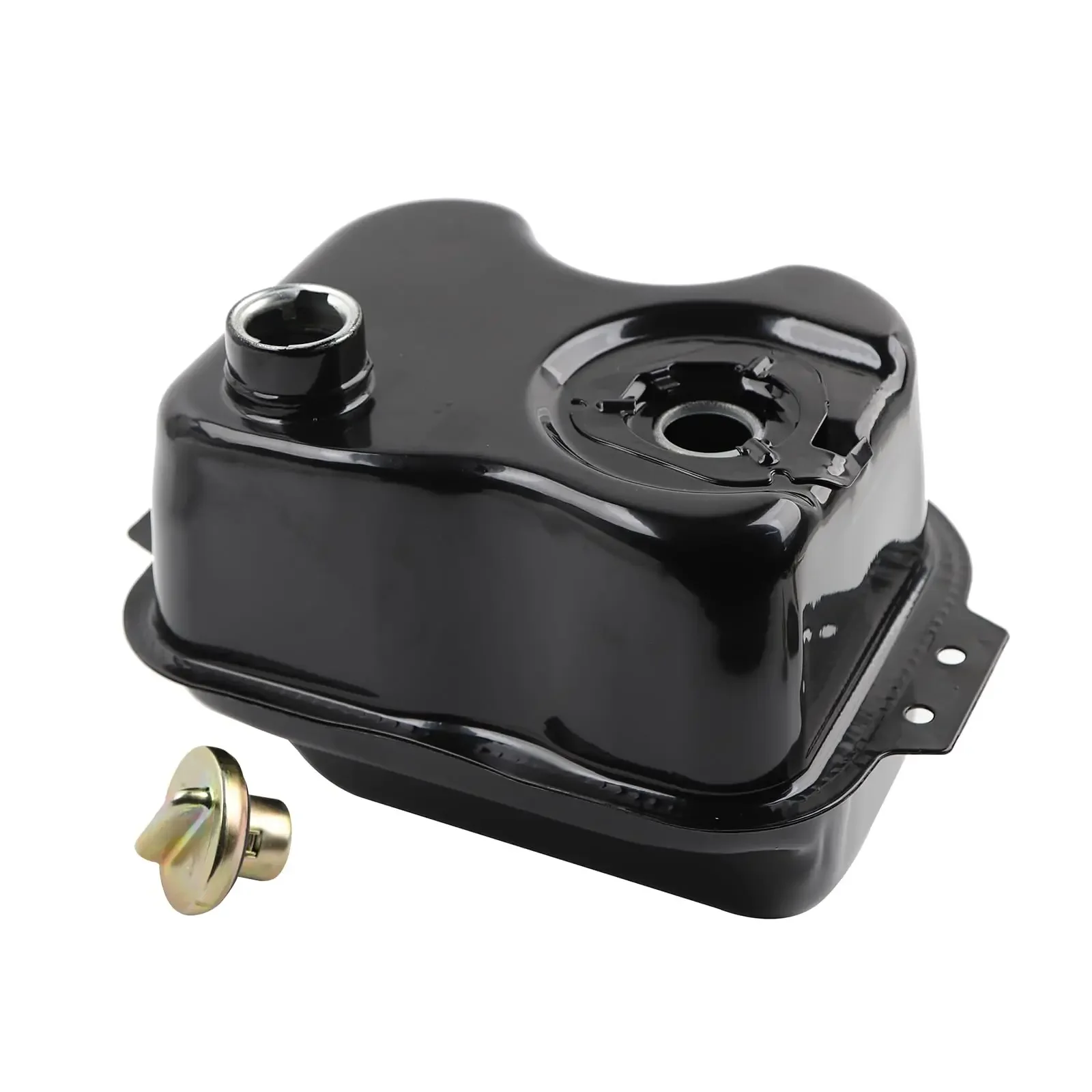 

Motorcycle Gas Fuel Tank Come with Gas Cap in Carbon Steel Material Comaptible with Yamaha Zuma BWS 125 2010-2013 ,Black Color